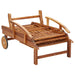 2 Piece Sunlounger Set With Table Solid Wood Acacia Tobakll