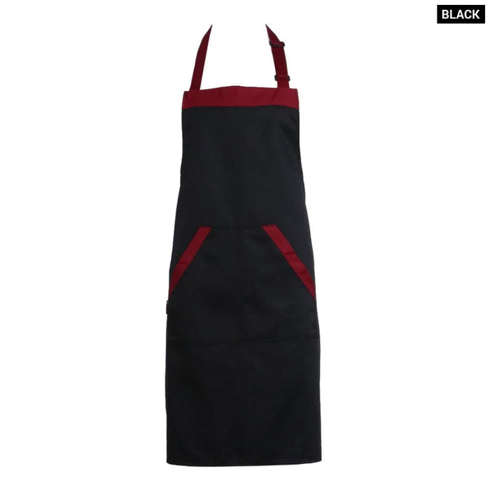 2 Pocket Halter Apron for Chefs and Waiters