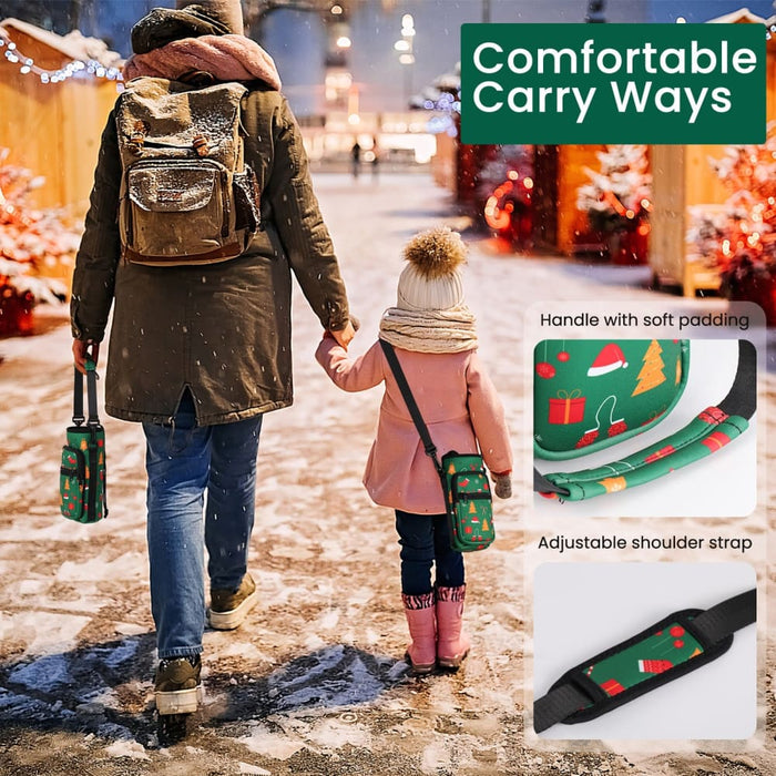 2 Pocket Sling Bag with Adjustable Shoulder Hand Strap