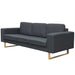 2-seater And 3-seater Sofa Set Dark Grey Xitnol