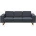 2-seater And 3-seater Sofa Set Dark Grey Xitnol