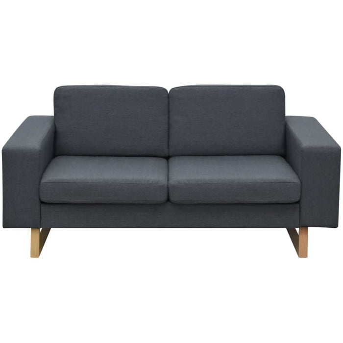 2-seater And 3-seater Sofa Set Dark Grey Xitnol