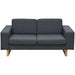 2-seater And 3-seater Sofa Set Dark Grey Xitnol