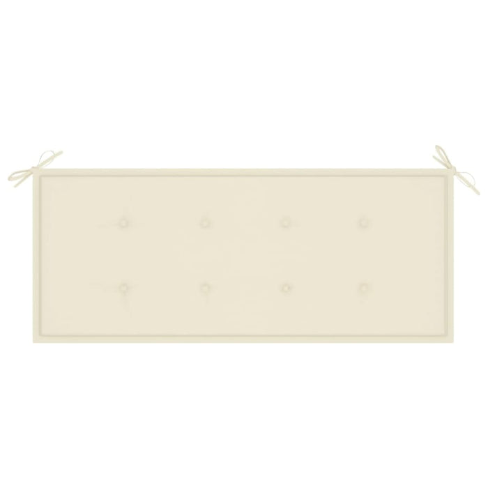 2-seater Garden Bench with Cushion 120 Cm Solid Eucalyptus