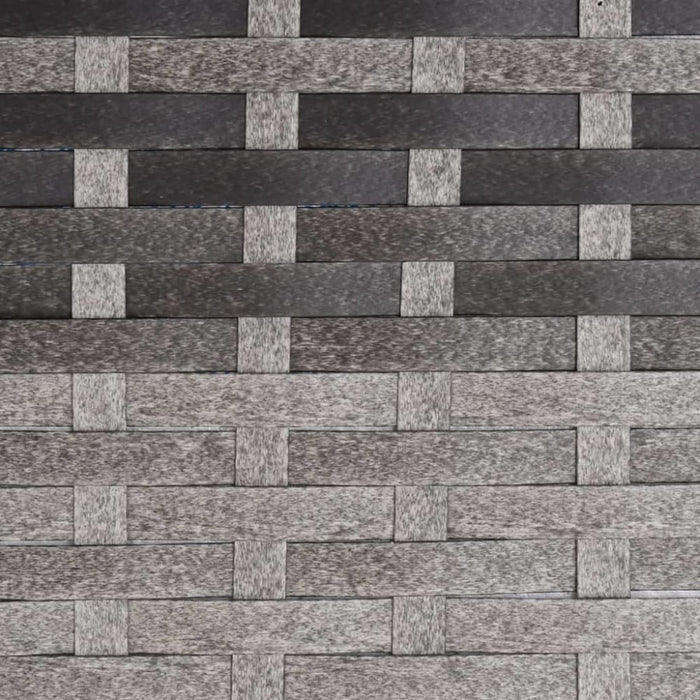 2-seater Garden Bench with Cushion Grey Poly Rattan Tlaoxb