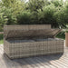 2-seater Garden Sofa with Cushions Grey Poly Rattan Tonlio