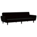 2-seater Sofa Bed Black Velvet Tipnlt