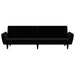 2-seater Sofa Bed Black Velvet Tipnlt
