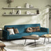 2-seater Sofa Bed Blue Velvet Tipktl