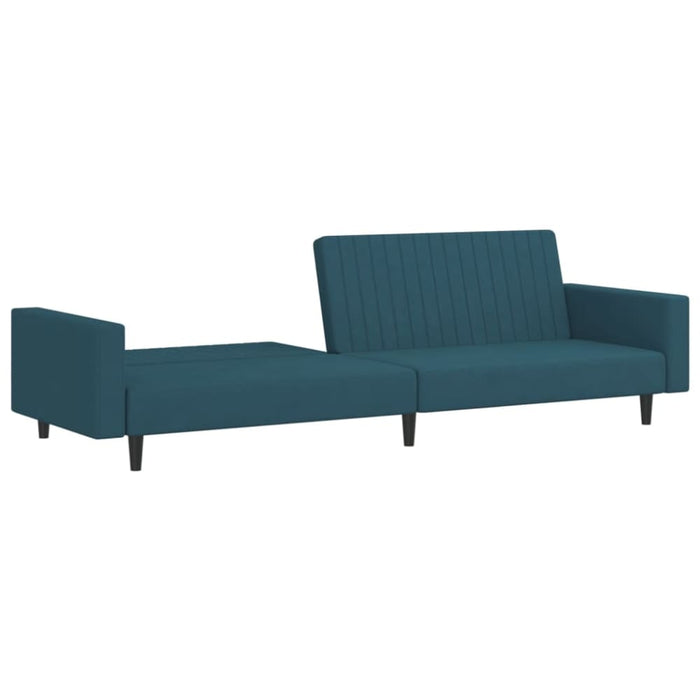 2-seater Sofa Bed Blue Velvet Tipktl