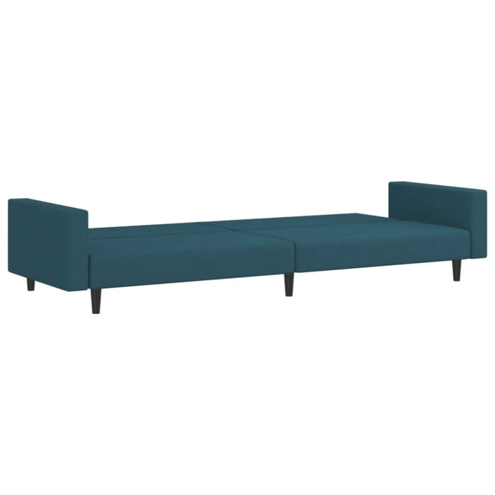 2-seater Sofa Bed Blue Velvet Tipktl