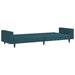 2-seater Sofa Bed Blue Velvet Tipktl
