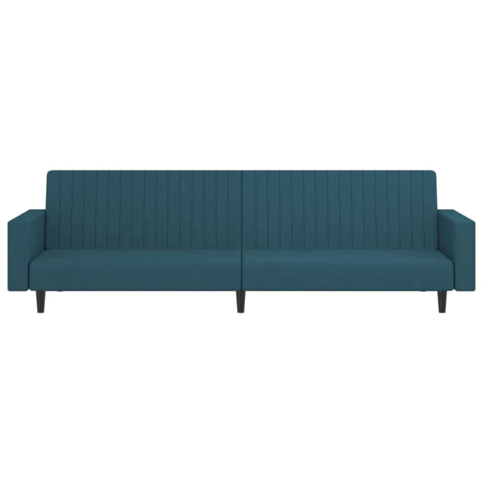 2-seater Sofa Bed Blue Velvet Tipktl