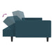 2-seater Sofa Bed Blue Velvet Tipktl