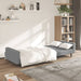 2-seater Sofa Bed Light Grey Velvet Tipkti
