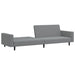 2-seater Sofa Bed Light Grey Velvet Tipkti
