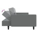 2-seater Sofa Bed Light Grey Velvet Tipkti