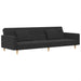 2-seater Sofa Bed with Two Pillows Dark Grey Fabric Tipnbb