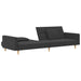 2-seater Sofa Bed with Two Pillows Dark Grey Fabric Tipnbb