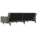 2-seater Sofa Bed with Two Pillows Dark Grey Velvet Tipnoi