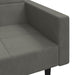 2-seater Sofa Bed with Two Pillows Dark Grey Velvet Tipnoi
