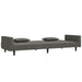 2-seater Sofa Bed with Two Pillows Dark Grey Velvet Tipnoi