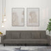 2-seater Sofa Bed with Two Pillows Dark Grey Velvet Tipnoi