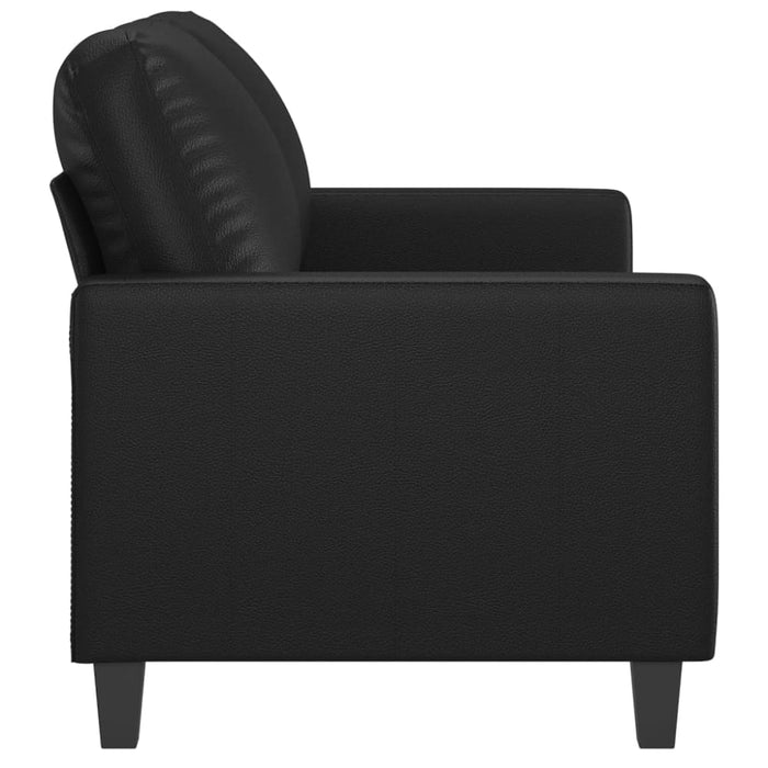2-seater Sofa Black 120 Cm Faux Leather Tpkotx