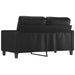 2-seater Sofa Black 120 Cm Faux Leather Tpkotx