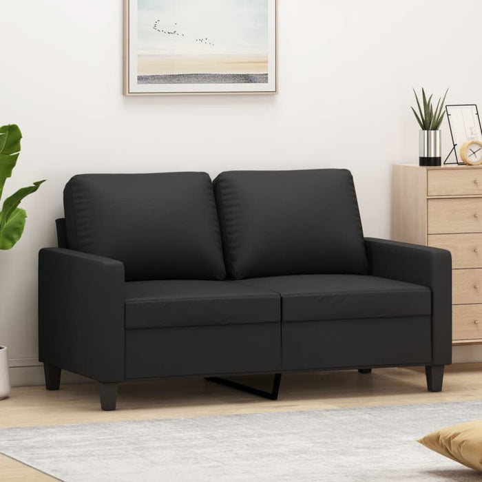 2-seater Sofa Black 120 Cm Faux Leather Tpkotx