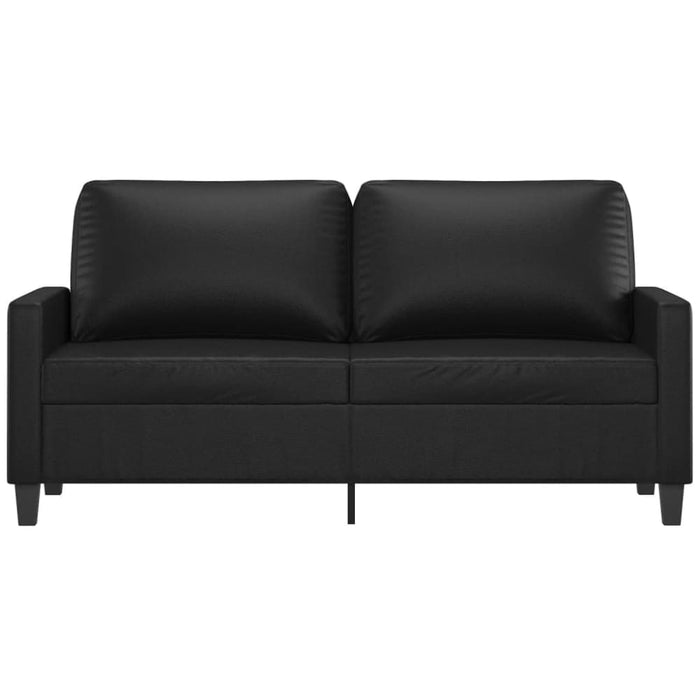 2-seater Sofa Black 140 Cm Faux Leather Tpkoti