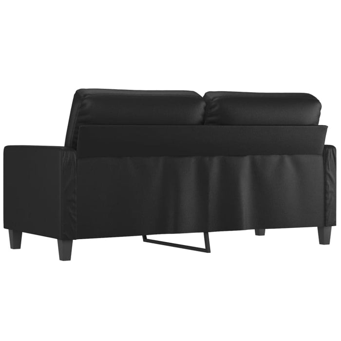 2-seater Sofa Black 140 Cm Faux Leather Tpkoti