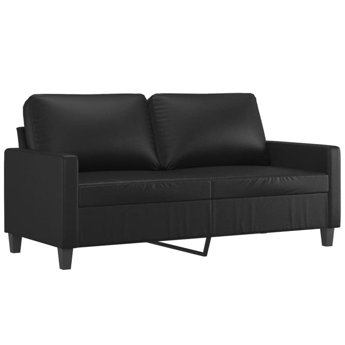 2-seater Sofa Black 140 Cm Faux Leather Tpkoti