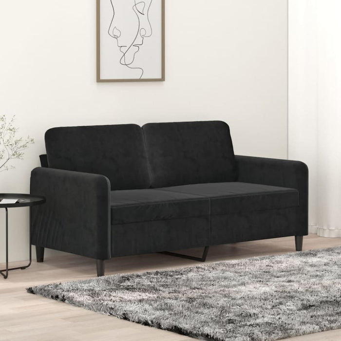 2-seater Sofa Black 140 Cm Velvet Tpkaai