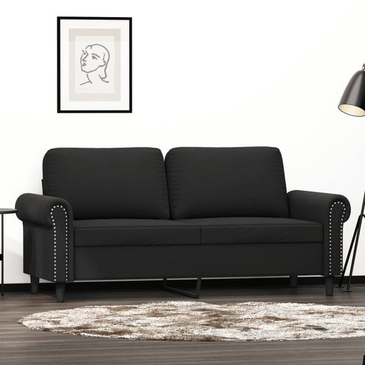 2-seater Sofa Black 140 Cm Velvet Tpkpta