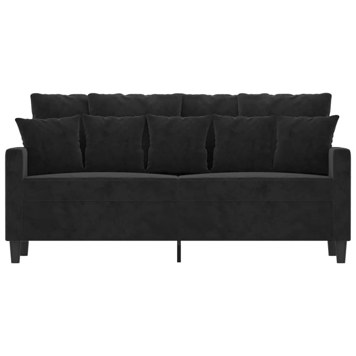 2-seater Sofa Black 140 Cm Velvet Tpktbn