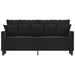 2-seater Sofa Black 140 Cm Velvet Tpktbn
