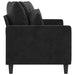 2-seater Sofa Black 140 Cm Velvet Tpktbn
