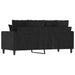 2-seater Sofa Black 140 Cm Velvet Tpktbn