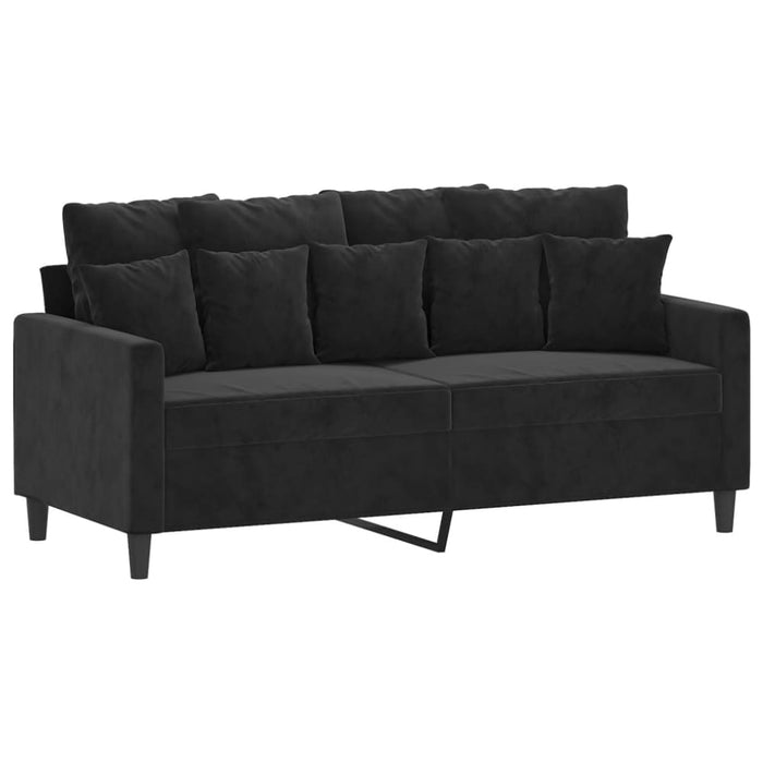 2-seater Sofa Black 140 Cm Velvet Tpktbn