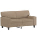 2-seater Sofa Cappuccino 120 Cm Faux Leather Tpkaol