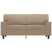 2-seater Sofa Cappuccino 120 Cm Faux Leather Tpkaol