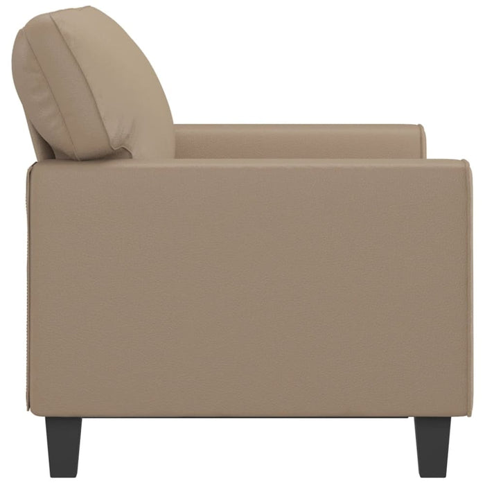 2-seater Sofa Cappuccino 120 Cm Faux Leather Tpkaol
