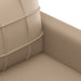 2-seater Sofa Cappuccino 120 Cm Faux Leather Tpkool