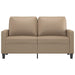 2-seater Sofa Cappuccino 120 Cm Faux Leather Tpkotl