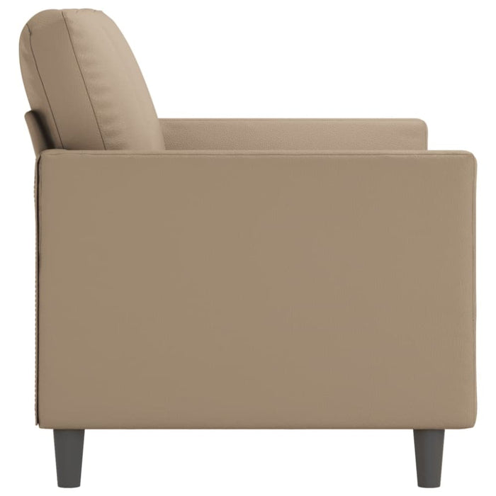 2-seater Sofa Cappuccino 120 Cm Faux Leather Tpkttx