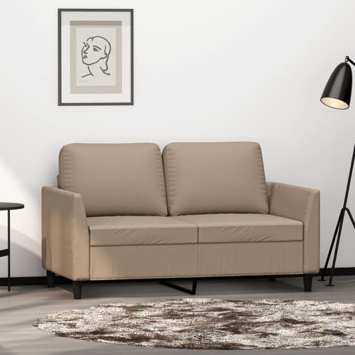 2-seater Sofa Cappuccino 120 Cm Faux Leather Tpkttx