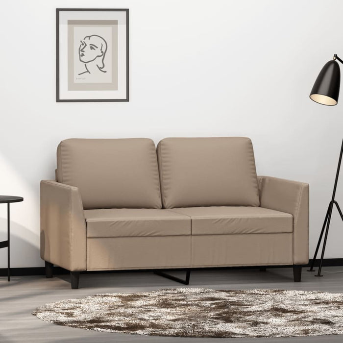 2-seater Sofa Cappuccino 120 Cm Faux Leather Tpkttx