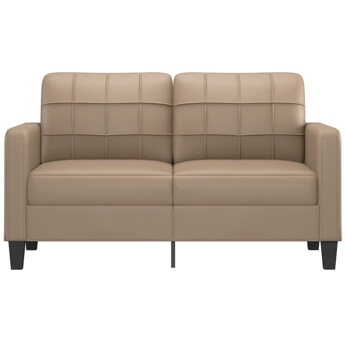 2 - seater Sofa Cappuccino 140 Cm Faux Leather Tpkoxo