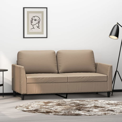 2-seater Sofa Cappuccino 140 Cm Faux Leather Tpktti